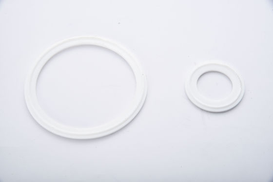 食品級 ホワイト トライ クランプ パイプ 衛生用 シリコン PTFE ガスケット