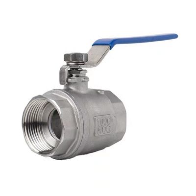 WZステンレス鋼 SS 304 316 NPT BSPスレッド2PCボールバルブ 長寿のためにカスタマイズ