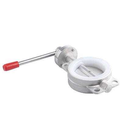 衛生用ステンレス鋼 SS304/316L 溶接接続 マニュアル バターフライバル D71X-16P