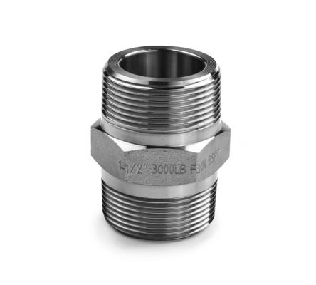 WZ ステンレス 鋼 高圧 ヘックス  Nipple BSP NPT 均質 男性 スレッド パイプ フィッティング