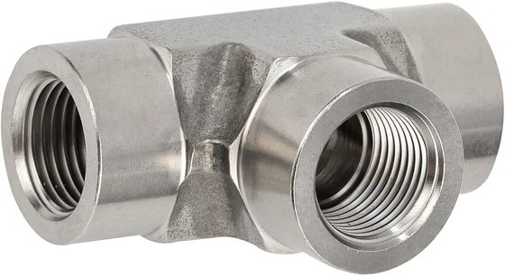 ステンレス鋼301 Tフィッティング 3 Way Connector 1/8" NPT 女性 × 1/8" NPT 女性 × 1/8" NPT 女性