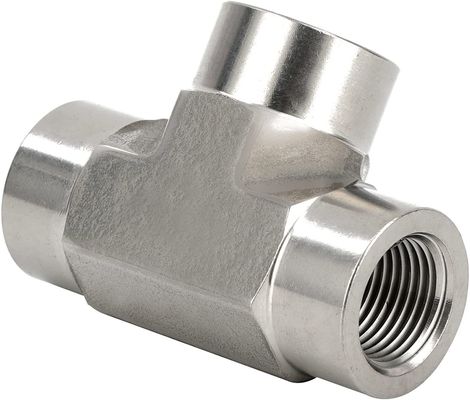 ステンレス鋼301 Tフィッティング 3 Way Connector 1/8" NPT 女性 × 1/8" NPT 女性 × 1/8" NPT 女性