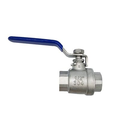 SS304 DN32 高圧用女性用スレッド式手動制御ボールバルブ