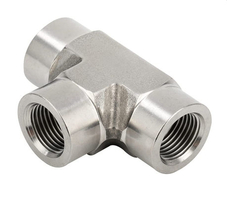 ステンレス鋼301 Tフィッティング 3 Way Connector 1/8" NPT 女性 × 1/8" NPT 女性 × 1/8" NPT 女性