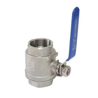 SS304 DN50 高温用女性用スレッド式手動制御ボールバルブ
