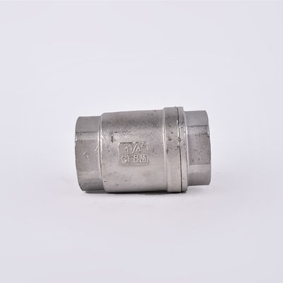 シルバー仕上げ 1/2''-3.0'' ステンレス鋼 NPT BSP 201 304 一方向の返却しないチェックバルブ