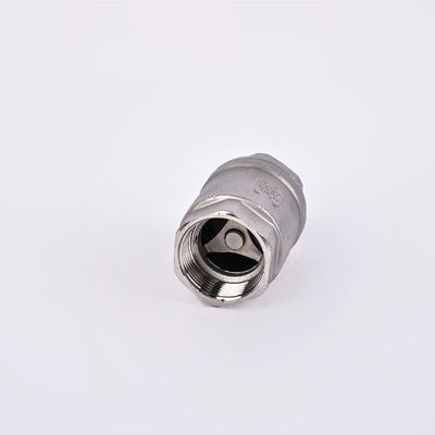 シルバー仕上げ 1/2''-3.0'' ステンレス鋼 NPT BSP 201 304 一方向の返却しないチェックバルブ