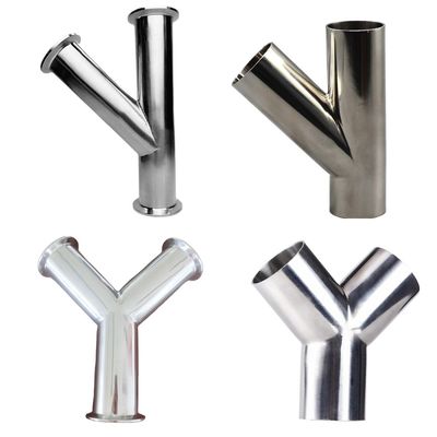 衛生用ステンレス鋼Y型 3 Way Tee接続器