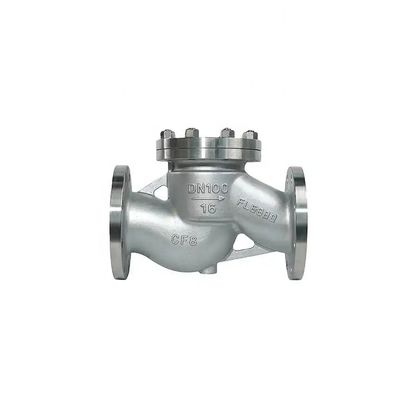 フレンジ式リフトチェックバルブ シルバーステンレス鋼 304 316 316L PN16 PN25 PN40 PN64 PN100