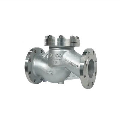 フレンジ式リフトチェックバルブ シルバーステンレス鋼 304 316 316L PN16 PN25 PN40 PN64 PN100