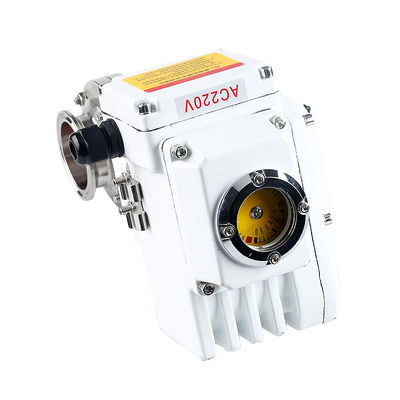 衛生用ステンレス鋼304/316L クランプバタフライバル 電気アクチュエータ
