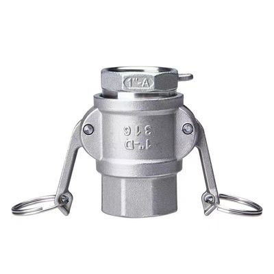同等 SS 304 316 不同鋼 型D快速コネクタのカムロックコップリング NPT BSPT BSP