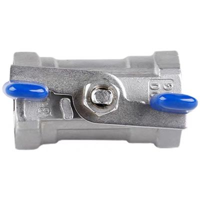 1/4''-4.0'' ステンレス鋼 1PC バターフライハンドル ミニボールバルブ 糸末 NPT BSPT