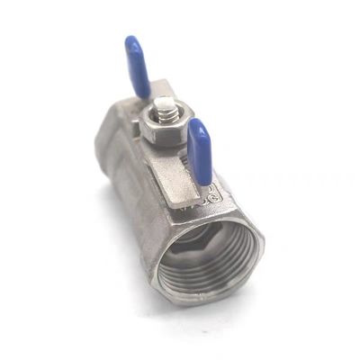 1/4''-4.0'' ステンレス鋼 1PC バターフライハンドル ミニボールバルブ 糸末 NPT BSPT