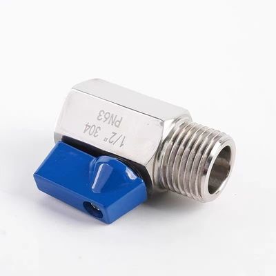 同等ミニボールバルブ 1/8 "WZステンレス鋼 304 316 FF 1000PSI/PN63スクリューマニュアル