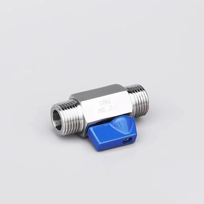 同等ミニボールバルブ 1/8 "WZステンレス鋼 304 316 FF 1000PSI/PN63スクリューマニュアル