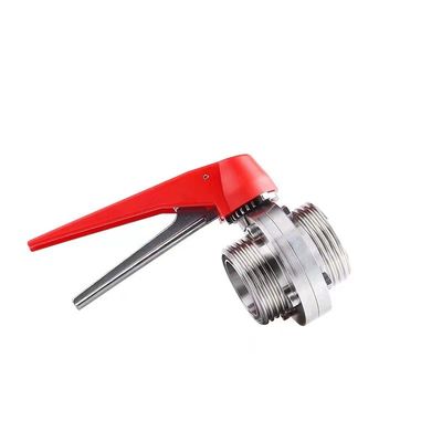 WZステンレス鋼 304 316 316L 螺紋バタフライバル DIN 3A SMS の 1/8"-4"