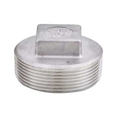 ステンレス鋼 304 201 鋳造パイプ フィッティング スクエアヘッド コーレッドプラグ クラス 150 2' NPT 男性 ロープ