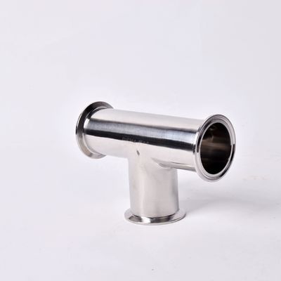 カスタマイズされた溶接接続 磨き SS304/316L 衛生用フィッティング クランプ 減量 Tee