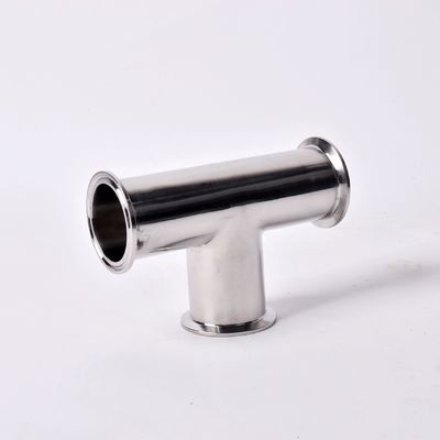 カスタマイズされた溶接接続 磨き SS304/316L 衛生用フィッティング クランプ 減量 Tee