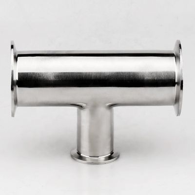 カスタマイズされた溶接接続 磨き SS304/316L 衛生用フィッティング クランプ 減量 Tee