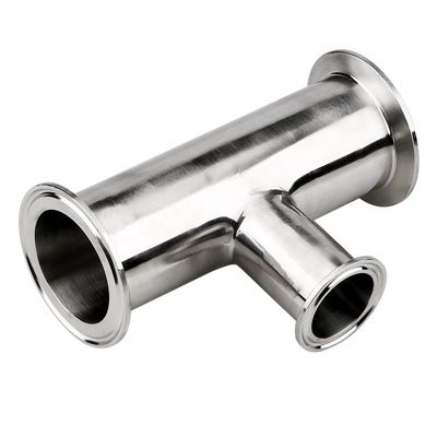 カスタマイズされた溶接接続 磨き SS304/316L 衛生用フィッティング クランプ 減量 Tee
