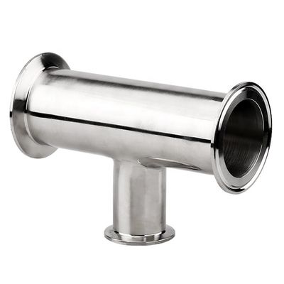 カスタマイズされた溶接接続 磨き SS304/316L 衛生用フィッティング クランプ 減量 Tee