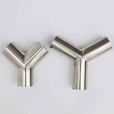 保証ステンレス鋼304 316パイプフィッティング 45度 Tee Yタイプ Tee 均質鋳造