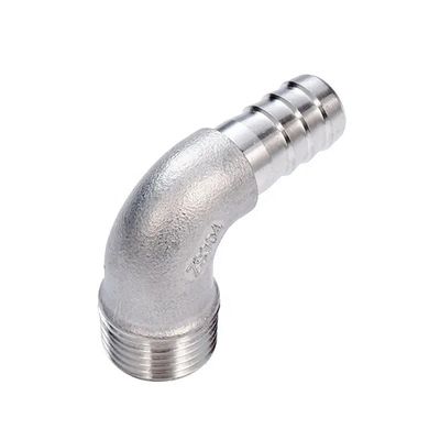 ステンレス鋼304 316 90度 男性 肘のホース バーブ 1/4''-4.0' BSP 男性 x 16mm