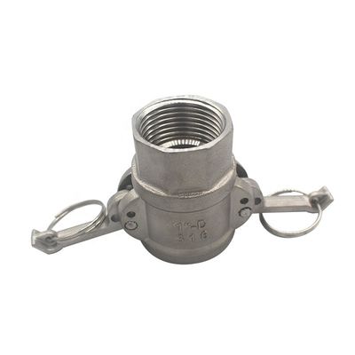 オーダーメイド SS 304 316 D 型 カムロック・クイック・コネクタ 水ガスオイル NPT BSP 1/4"-4