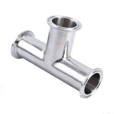 オイル・ウォーター・ガス 3A DIN 円筒型ヘッドコード SS316L 304 衛生標準クランプ Tee 1/4''-6