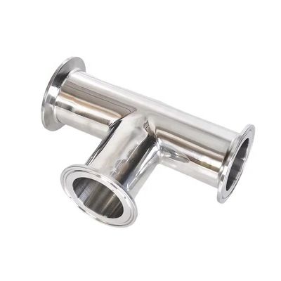 オイル・ウォーター・ガス 3A DIN 円筒型ヘッドコード SS316L 304 衛生標準クランプ Tee 1/4''-6