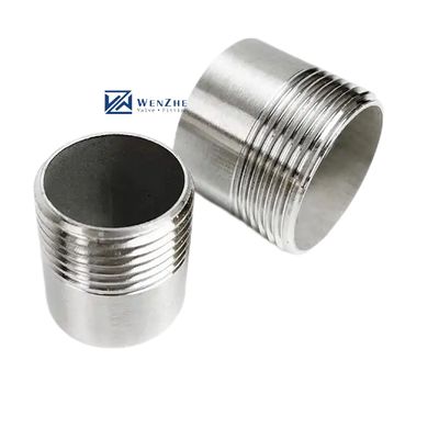 SS316 導管 乳首 50mm-200mm NPT BSPP BSPT G 糸付き 1-1/4''-4.0'