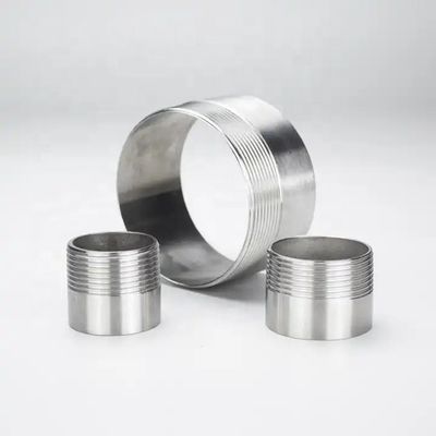 SS316 導管 乳首 50mm-200mm NPT BSPP BSPT G 糸付き 1-1/4''-4.0'