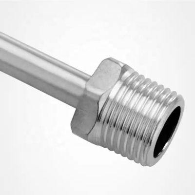 SS304 316 316L 丸いリング 6000 PSI 1/2 NPT BSPT スウィーブル圧力計 スナッバーシフォンチューブ